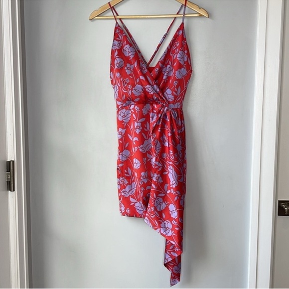 Lovers and Friends Kamala Mini Dress in Red & Purple Floral - Picture 4 of 12